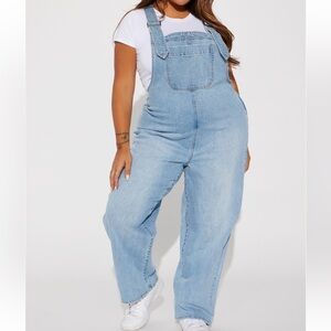Fashion Nova - All Over It Slouchy Overalls 2X